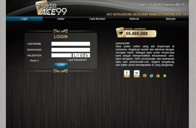 Panduan Mendaftar di Situs Judi Pokerace99